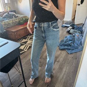 Abercrombie & Fitch Light Blue Straight Leg Jeans